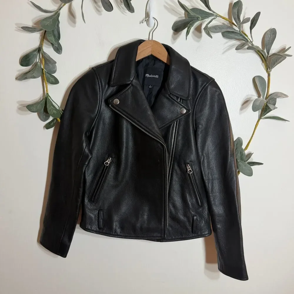 Madewell Faux Leather Moto Jacket